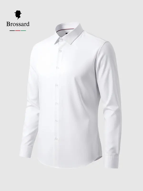 COMPRE 1 LEVE 3 - Brossard Camisa Social Masculina - À Prova D'água, Óleo e Manchas - BLACK FRIDAY